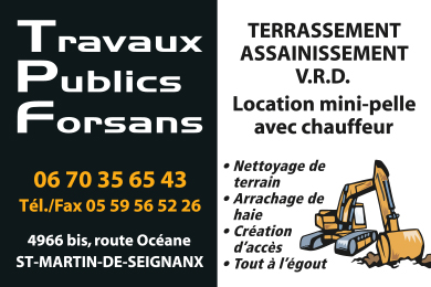 TRAVAUX PUBLICS FORSANS